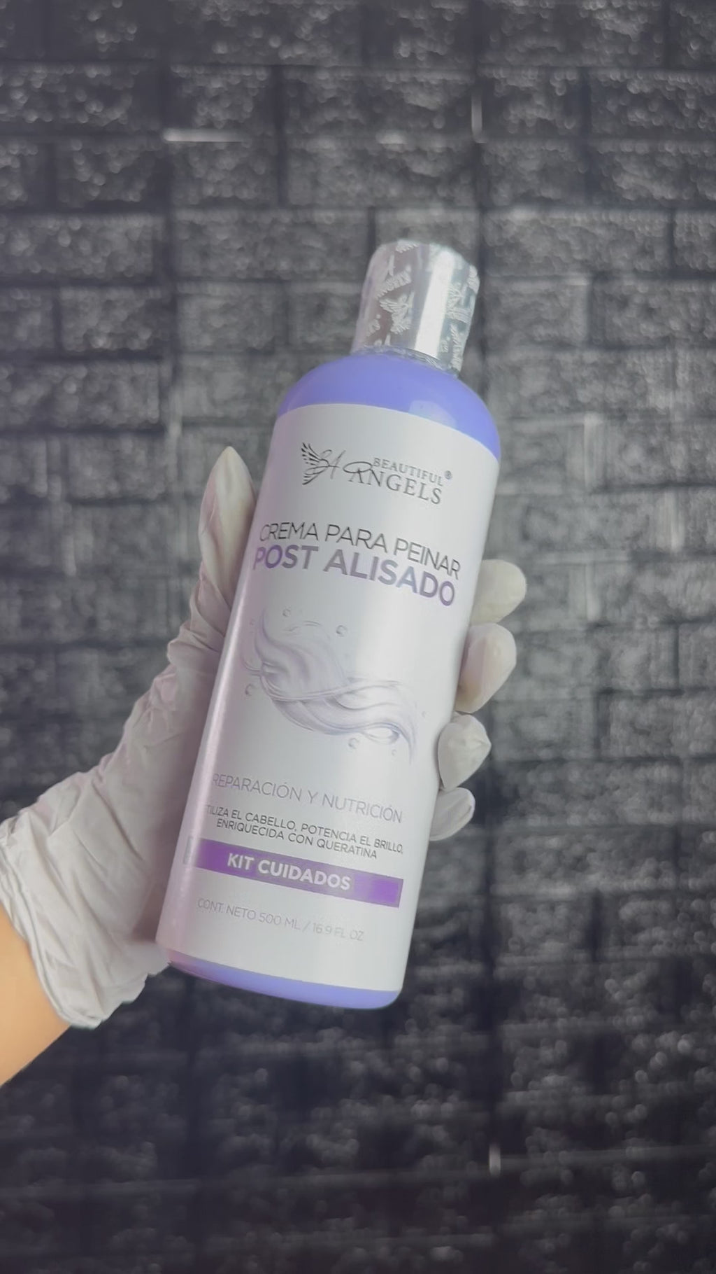 Crema para Peinar Post Alisado Beautiful Angels: Prolonga la Durabilidad y Perfección de tu Alisado, Acción Suavizante que Deja el Cabello Manejable y sin Enrredos, Aporta un Brillo Radiante en Cada Movimiento