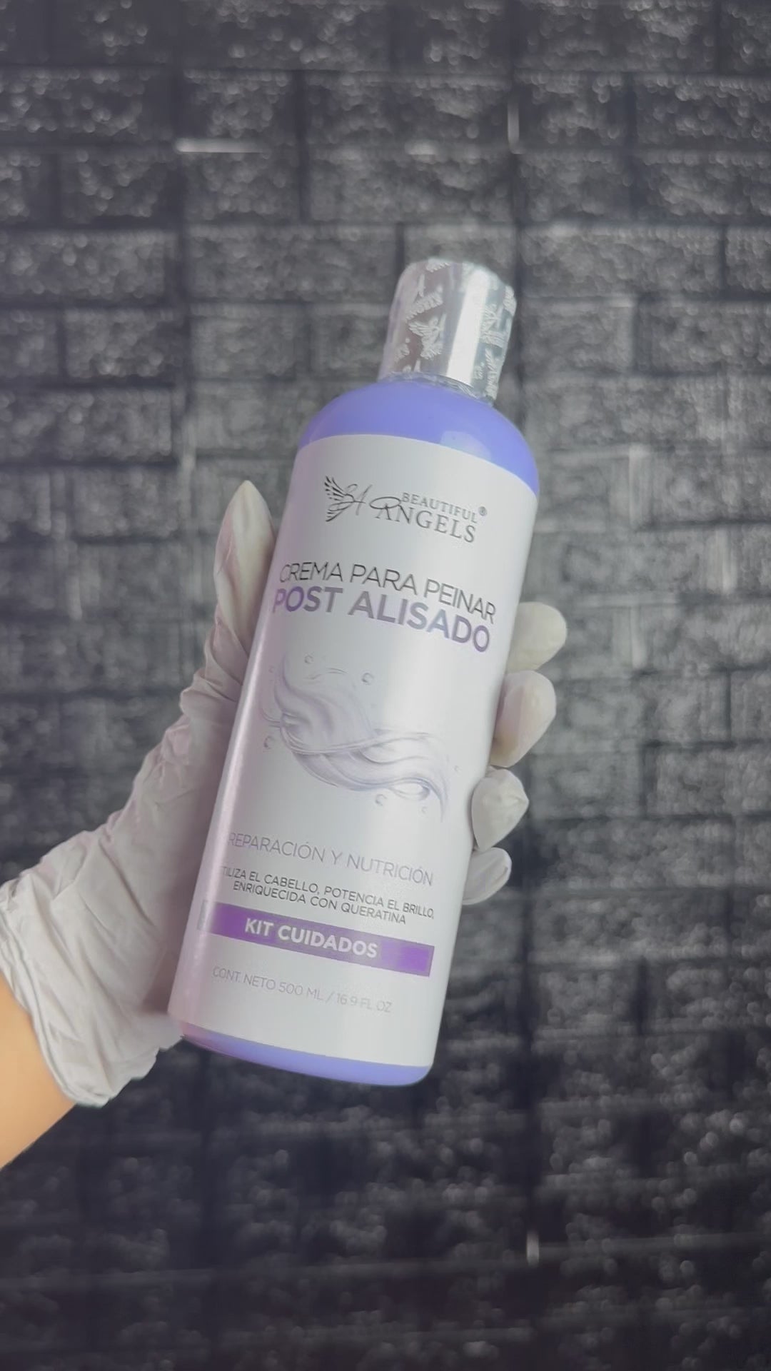 Crema para Peinar Post Alisado Beautiful Angels: Prolonga la Durabilidad y Perfección de tu Alisado, Acción Suavizante que Deja el Cabello Manejable y sin Enrredos, Aporta un Brillo Radiante en Cada Movimiento