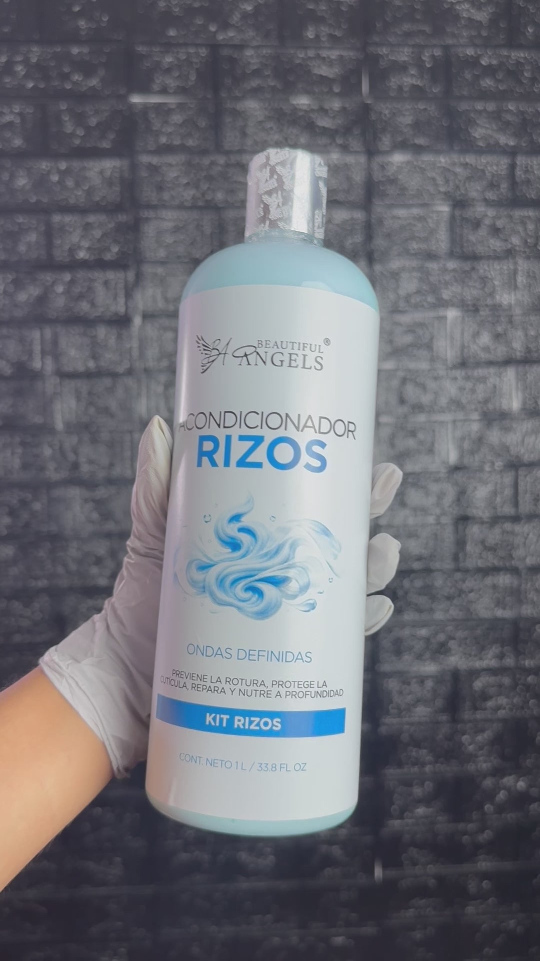 Kit Completo Rizos Beautiful Angels 1lt: Nutrición, Reparación, Definición y Fijación Flexible para Rizos Saludables