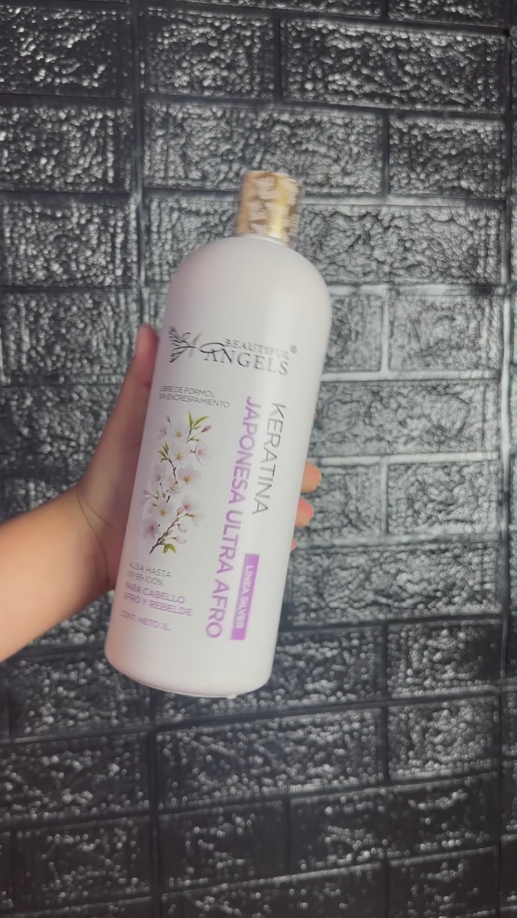 Keratina Japonesa Ultra Afro Silver — Beautiful Angels Ideal para cabello rizo, grueso y rebelde ·