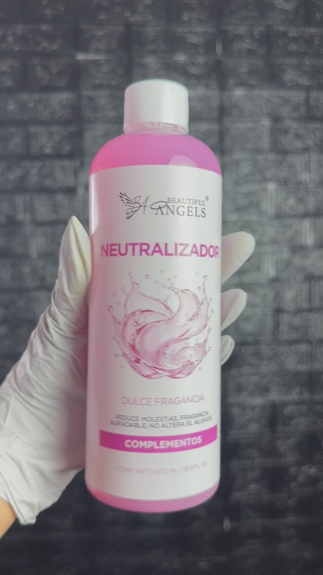 Kit Básico de Keratina Brasileña Gold 500ml Beautiful Angels-para Cabello Quebradizo, Rizado y suave, con acabado duradero