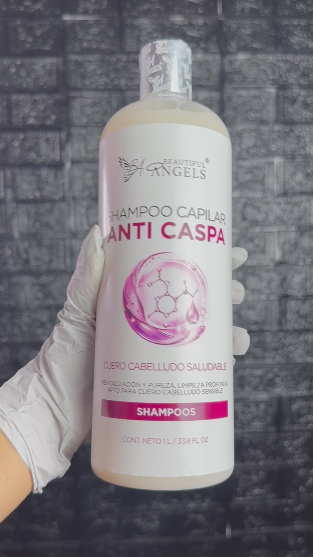 Shampoo Anti-Caspa Beautiful Angels: Fórmula que Elimina las Escamas Visibles, con un Cuidado Suave para Cuero Cabelludo Sensible