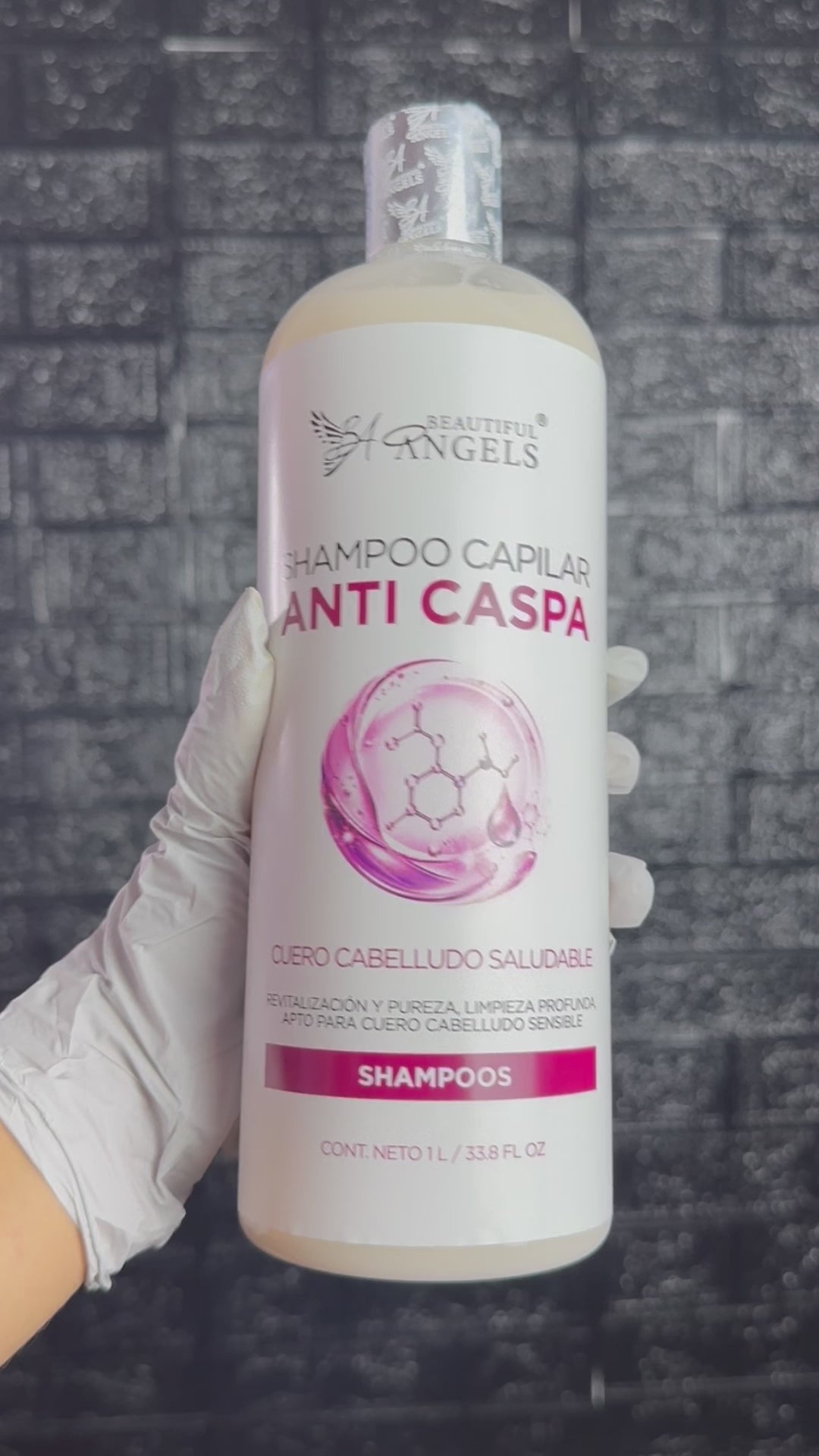 Shampoo Anti-Caspa Beautiful Angels: Fórmula que Elimina las Escamas Visibles, con un Cuidado Suave para Cuero Cabelludo Sensible