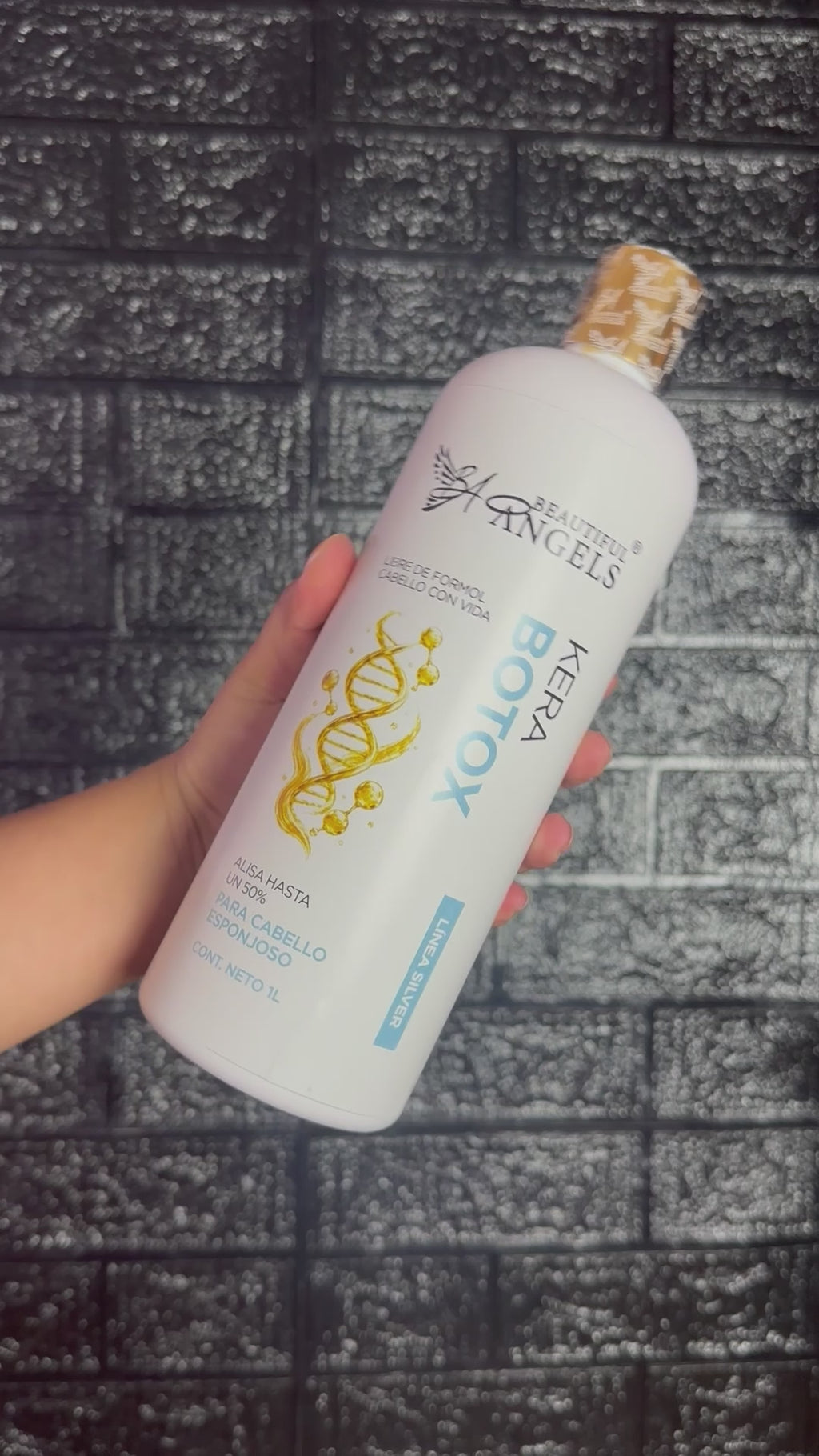 Kerabotox Silver de Beautiful Angels Nutrición, reparación y control del frizz · Hasta 50% de alisado