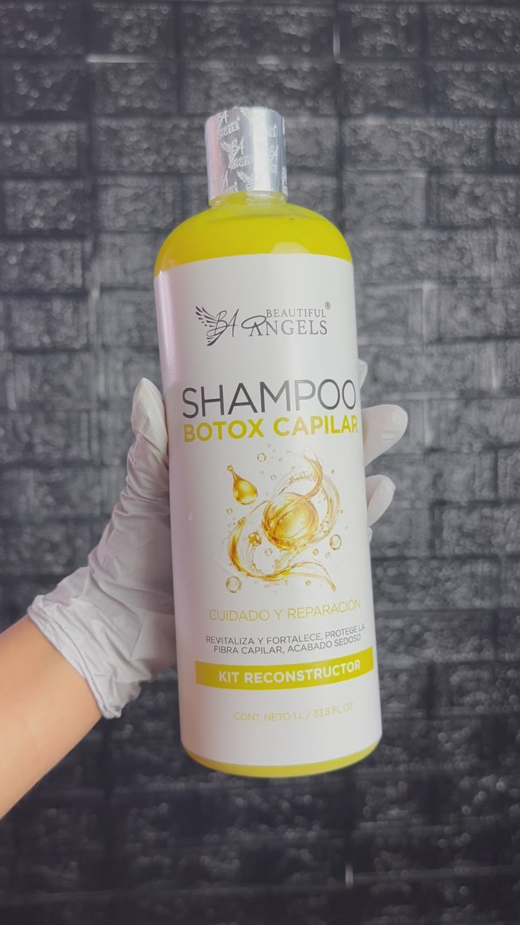Kit Botox Reconstructor 1L Beautiful Angels — Restauración Completa, Elasticidad, Vitalidad, Hidratación y con Acabado Sedoso y Manejable