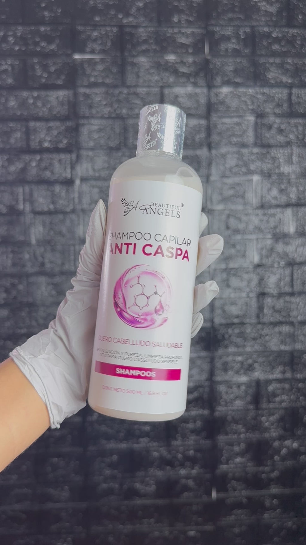 Shampoo Anti-Caspa Beautiful Angels: Fórmula que Elimina las Escamas Visibles, con un Cuidado Suave para Cuero Cabelludo Sensible