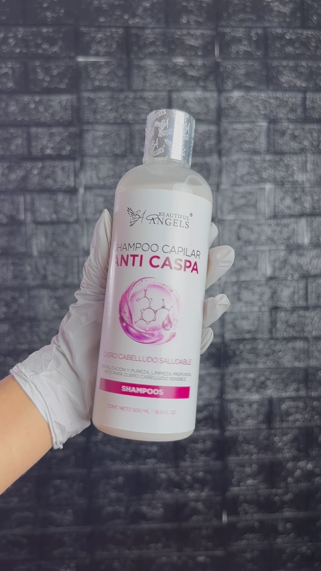 Shampoo Anti-Caspa Beautiful Angels: Fórmula que Elimina las Escamas Visibles, con un Cuidado Suave para Cuero Cabelludo Sensible