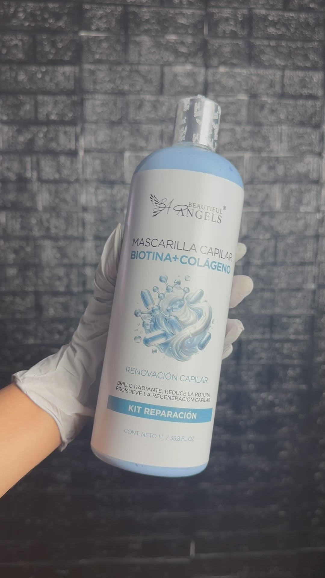 ✦ Kit biotina y colageno Beautiful Angels 1L ✦ reparación completa para un cabello fuerte y saludable.