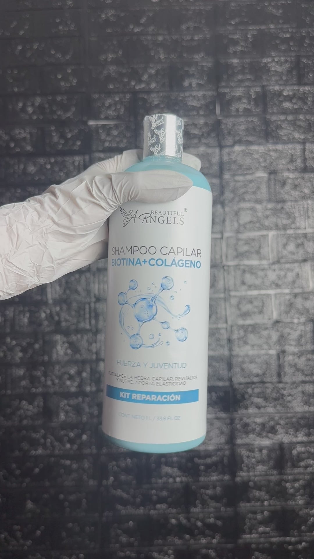 Shampoo Colágeno y Biotina Beautiful Angels: Fortalece la Fibra Capilar, Aumenta Volumen y Densidad, Cabello más Grueso y Resistente