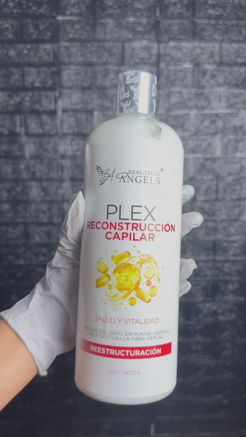 Plex Reconstructor Beautiful Angels: Restauración profunda que fortalece desde el interior, cierra puntas abiertas y devuelve elasticidad para cabello con daños mecánicos, térmicos y químicos.