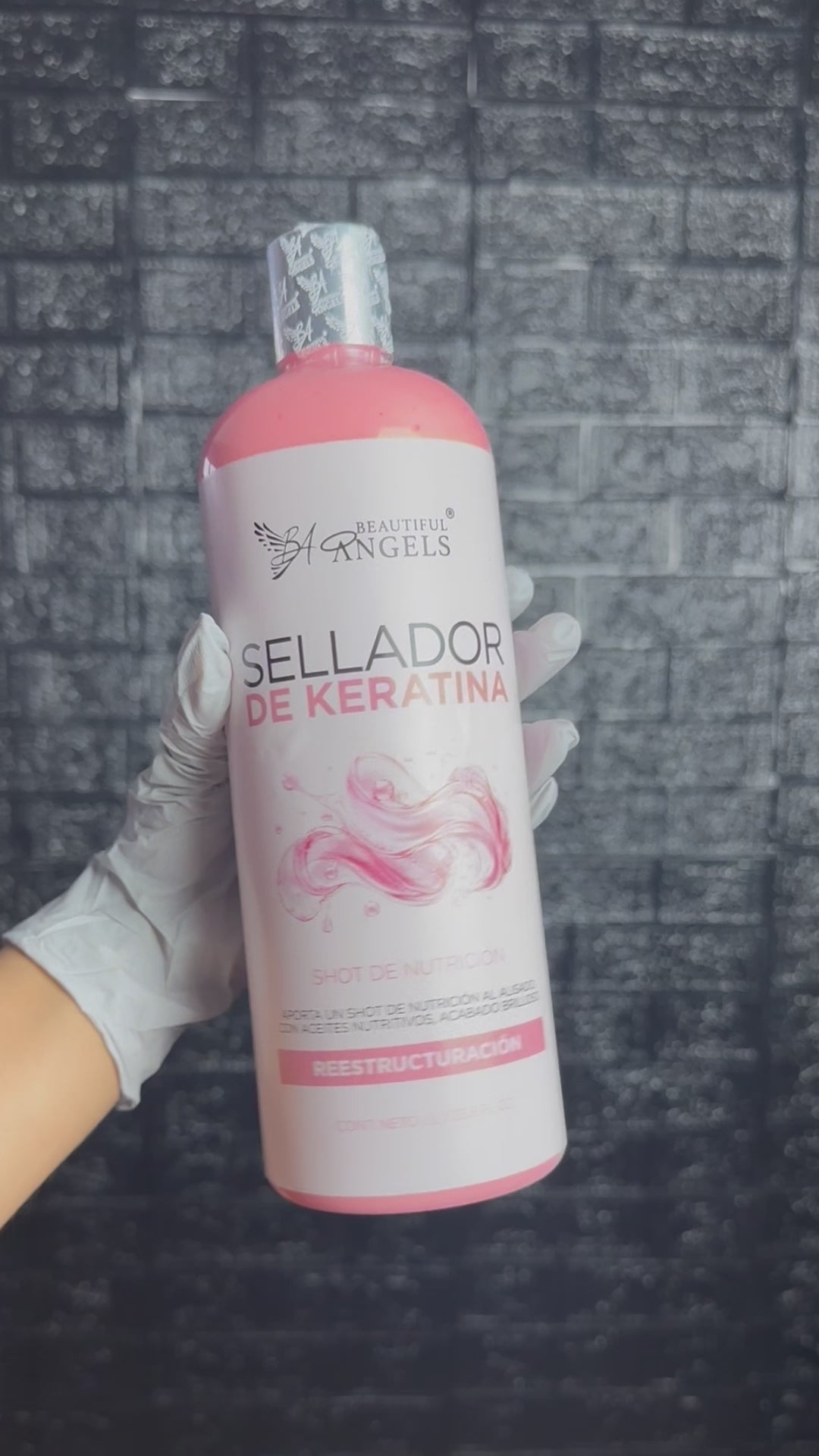 Sellador de Keratina Beautiful Angels: Shot de Nutrición al Momento de Terminar un Alisado Progresivo, con Control Absoluto del Frizz, Reducción de la Esponjosidad