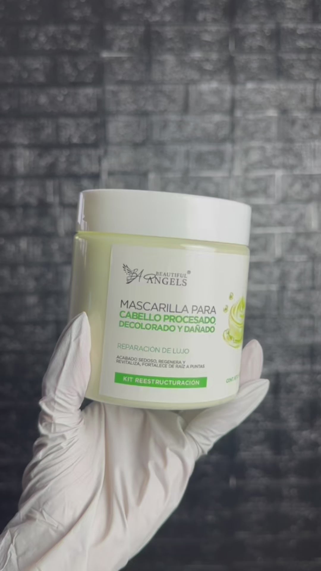 Mascarilla para Cabello Procesado, Decolorado y Dañado Beautiful Angels: Hidratación , Suaviza, y Logra un Acabado Sedoso