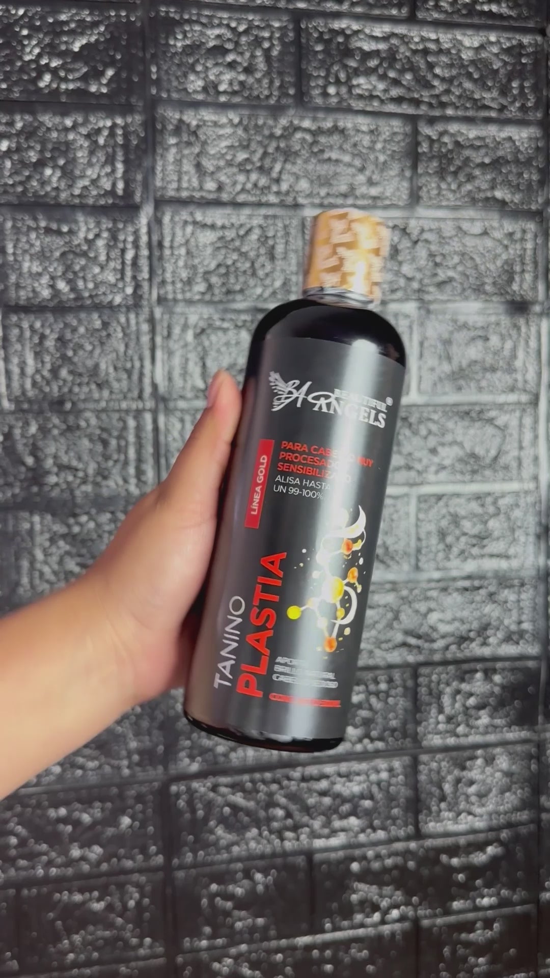 Kit Básico Taninoplastia Gold 500 ml – Beautiful Angels – Control de Frizz Extremo, Acabado Liso, Sedoso y Natural para Cabello Sensibilizado,