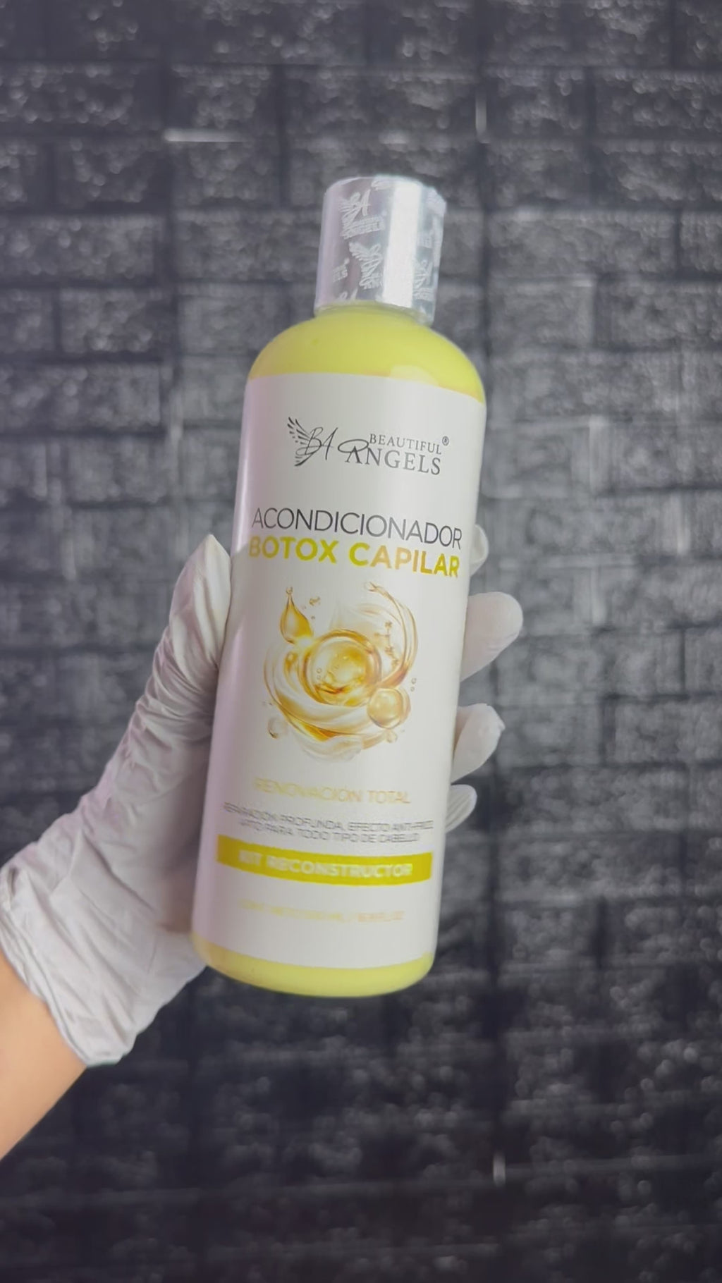 Acondicionador Botox Capilar Beautiful Angels: Repara y Suaviza la Fibra Capilar desde la Raíz hasta las Puntas, Devuelve Elasticidad, Brillo y Fuerza al Cabello Dañado, Acabado Sedoso con Efecto Restaurador