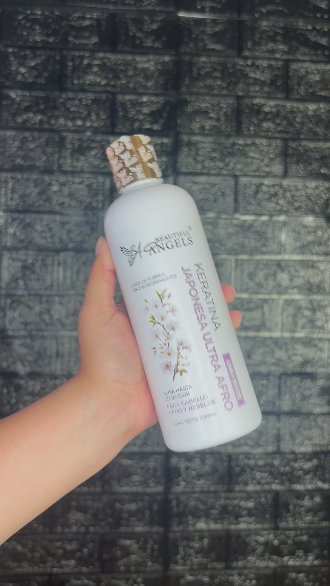 Kit Básico Keratina Japonesa Ultra Afro Silver Beautiful Angels 500ml | Cabello Liso, Sedoso y Manejable | Ideal para Cabello Afro, Crespo y Rebelde | Brillo Intenso y Resultados Duraderos