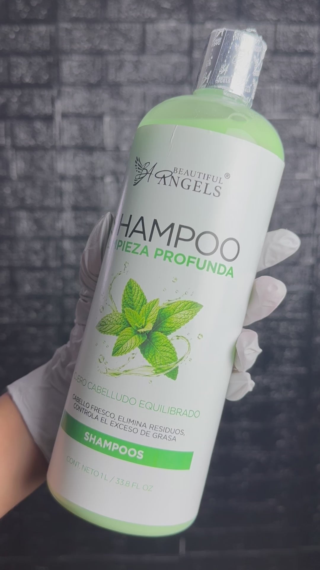Shampoo Limpieza Profunda Beautiful Angels: Ideal antes de Keratinas y Reestructuraciones, Espuma Rica y Cremosa que Limpia sin Resecar, Cuero Cabelludo Limpio y Equilibrado, Elimina Residuos Acumulados, Controla el Exceso de Grasa