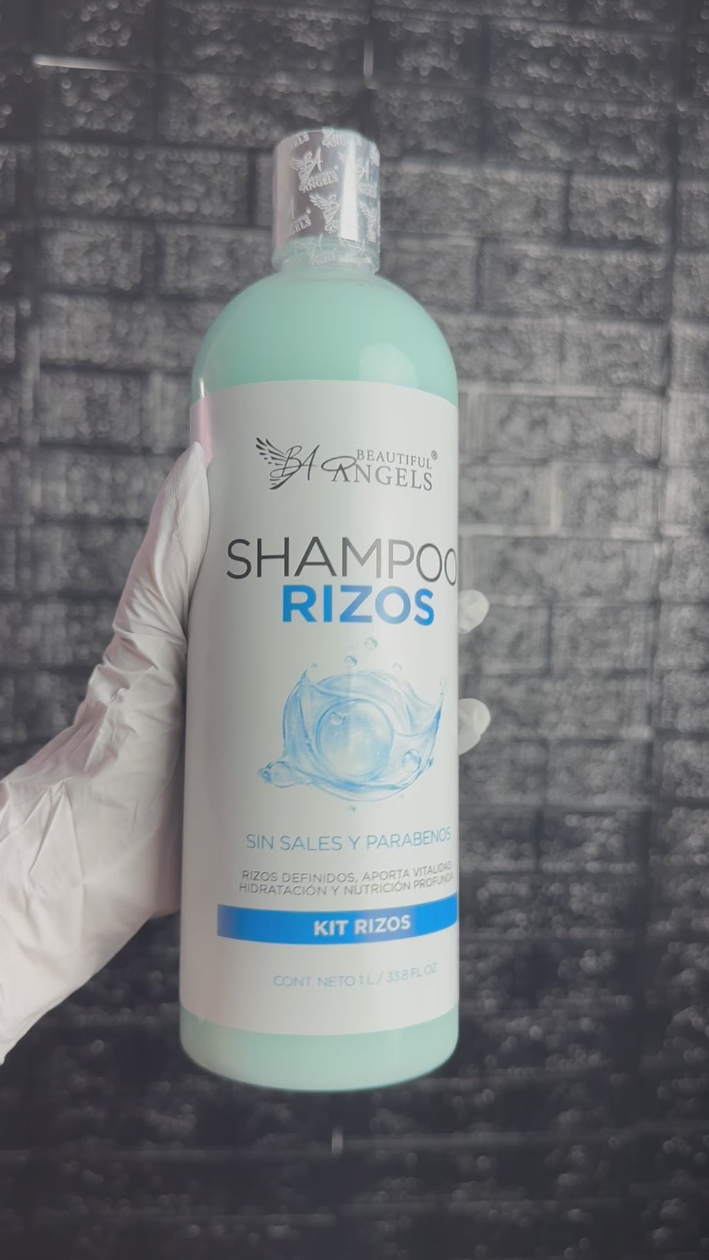 Kit Completo Rizos Beautiful Angels 1lt: Nutrición, Reparación, Definición y Fijación Flexible para Rizos Saludables
