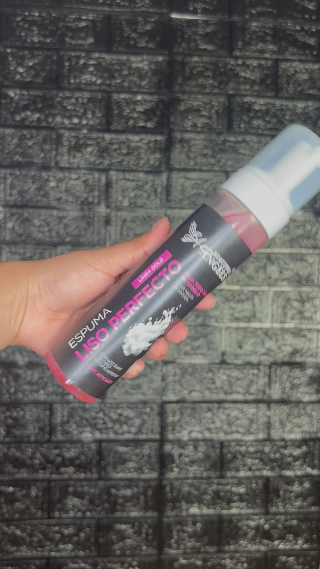 Espuma Liso Perfecto Gold Beautiful Angels 300ML para Todo Tipo de Cabello