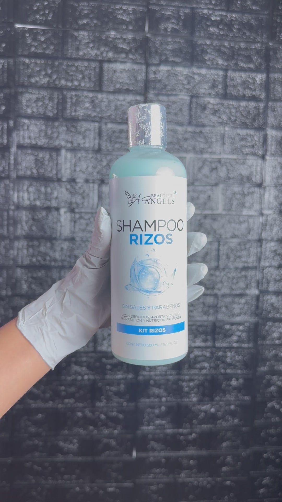 Kit Completo Rizos Beautiful Angels 500ml: Nutrición, Reparación, Definición y Fijación Flexible para Rizos Saludables