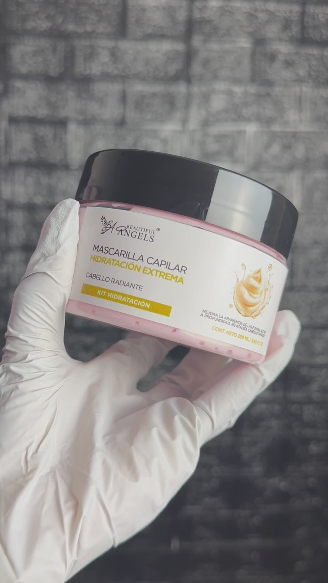 Mascarilla Capilar Hidratación Extrema Restaura Beautiful Angels: Fortalece y Nutre Cada Mechón, Combate la Sequedad y la Falta de Brillo